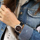 Tommy Hilfiger Ari Diamonds Black Dial Black Leather Strap Watch for Women - 1781981 Authentic Buy Shop Now