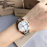 Burberry The City White Dial Two Tone Steel Strap Watch for Women - BU9105 Authentic Buy Shop Now