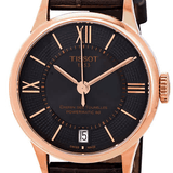 Tissot Chemin Des Tourelles Powermatic 80 Lady Brown Dial Brown Leather Strap Watch For Women - T099.207.36.448.00 Authentic Buy Shop Now