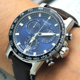 Tissot Supersport Chrono Blue Dial Brown Leather Strap Watch For Men - T125.617.16.041.00 Authentic Buy Shop Now