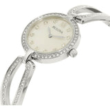 Bulova Crystal Collection Mother of Pearl Dial Silver Steel Strap Watch for Women - 96L223 Authentic Buy Shop Now