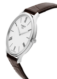 Tissot T Classic Tradition 5.5 Quartz White Dial Brown Leather Strap Watch For Men - T063.409.16.018.00 Authentic Buy Shop Now