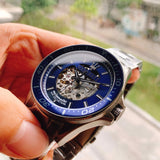 Maserati SFIDA Automatic Blue Dial Silver Steel Strap Watch For Men - R8823140001 Authentic Buy Shop Now