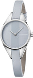 Calvin Klein Rebel Grey Dial Grey Leather Strap Watch for Women - K8P231Q4 Authentic Buy Shop Now