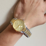 Burberry The Classic Gold Dial Two Tone Steel Strap Watch for Men - BU10011 Authentic Buy Shop Now