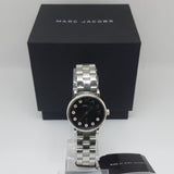 Marc Jacobs Blade Black Dial Silver Steel Strap Watch for Women - MBM8672 Authentic Buy Shop Now