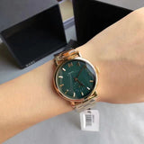 Marc Jacobs Baker Green Dial Gold Steel Strap Watch for Women - MBM3245 Authentic Buy Shop Now