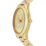 Michael Kors Slim Runway Gold Dial Gold Steel Strap Watch for Women - MK3590 Authentic Buy Shop Now