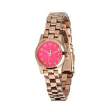 Marc Jacobs Henry Dinky Pink Dial Rose Gold Steel Strap Watch for Women - MBM3203 Authentic Buy Shop Now