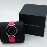 Marc Jacobs Roxy Black Dial Pink Leather Strap Watch for Women - MJ1535 Authentic Buy Shop Now