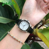 Burberry The Britain Diamonds White Dial Black Leather Strap Watch for Women - BBY1806 Authentic Buy Shop Now