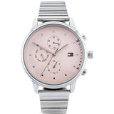 Tommy Hilfiger Blake Pink Dial Silver Steel Strap Watch for Women - 1781904 Authentic Buy Shop Now