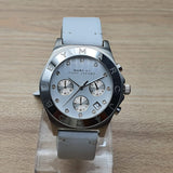 Marc Jacobs Blade White Dial White Leather Strap Watch for Women - MBM1187 Authentic Buy Shop Now