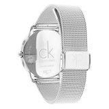 Calvin Klein Minimal White Dial Silver Mesh Bracelet Watch for Men - K3M51152 Authentic Buy Shop Now