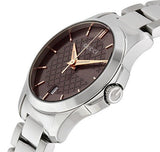 Gucci G Timeless Brown Dial Silver Steel Strap Watch For Women - YA126529 Authentic Buy Shop Now