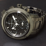 Burberry Endurance Chronograph Quartz Black Dial Black Steel Strap Watch For Men - BU9801 Authentic Buy Shop Now