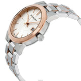 Burberry The City Diamonds White Dial Two Tone Steel Strap Watch for Women - BU9127 Authentic Buy Shop Now