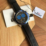 Tissot V8 Alpine Carbon Chronograph Black Dial Black Leather Strap Watch For Men - T106.417.16.201.00 Authentic Buy Shop Now