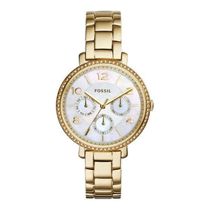 Fossil Rye Mother of Pearl White Dial Gold Steel Strap Watch for Women - ES3756 Authentic Buy Shop Now