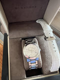 Burberry City Chronograph White Dial Silver Steel Strap Watch For Women - BU9700 Authentic Buy Shop Now