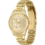 Hugo Boss Grand Course Gold Dial Gold Steel Strap Watch for Women - 1502584 Authentic Buy Shop Now