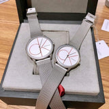 Calvin Klein Minimal White Dial Silver Mesh Bracelet Watch for Women - K3M52152 Authentic Buy Shop Now