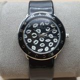 Marc Jacobs Amy Black Dial Black Leather Strap Watch for Women - MBM1163 Authentic Buy Shop Now