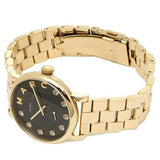 Marc Jacobs Baker Dexter Black Dial Gold Steel Strap Watch for Women - MBM3421 Authentic Buy Shop Now