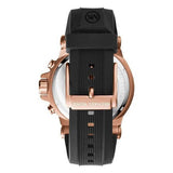 Michael Kors Dylan Black Dial Black Rubber Strap Watch for Men - MK8184 Authentic Buy Shop Now