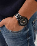 Guess Track Black Dial Black Steel Strap Watch for Men - GW0426G3 Authentic Buy Shop Now