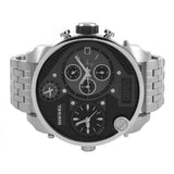 Diesel Mr Daddy 1.0 Black Dial Stainless Steel Stainless Watch For Men - DZ7221 Authentic Buy Shop Now
