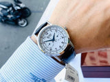 Citizen Eco Drive Silver Dial Black Leather Strap Watch For Men - AO9000-06B Authentic Buy Shop Now