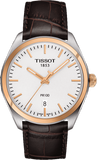 Tissot T Classic PR 100 Quartz White Dial Brown Leather Strap Watch for Men - T101.410.26.031.00 Authentic Buy Shop Now