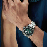 Tissot Seastar 1000 Chronograph Green Dial Silver Steel Strap Watch For Men - T120.417.11.091.01 Authentic Buy Shop Now