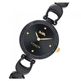 Coach Park Swarovski Crystals Black Dial Black Steel Strap Watch for Women - 14503564 Authentic Buy Shop Now