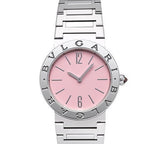 Bvlgari Bvlgari Bvlgari Quartz Pink Dial Silver Steel Strap Watch for Women - BVLGARI103711 Authentic Buy Shop Now