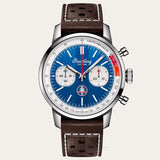 Breitling Top Time B01 Shelby Cobra Blue Dial Brown Leather Strap Watch for Men - AB01763A1C1X1 Authentic Buy Shop Now