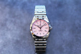 Breitling Chronomat 32 Diamonds Pink Dial Silver Steel Strap Watch for Women - A77310101K1A1 Authentic Buy Shop Now