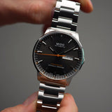 Mido Commander II Automatic Chronometer Grey Dial Silver Steel Strap Watch For Men - M021.431.11.061.01 Authentic Buy Shop Now