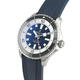 Breitling Superocean Automatic 44 Blue Dial Blue Rubber Strap Watch for Men - A17376211C1S1 Authentic Buy Shop Now