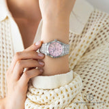 Breitling Chronomat 32 Diamonds Pink Dial Silver Steel Strap Watch for Women - A77310101K1A1 Authentic Buy Shop Now