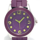 Marc Jacobs Pelly Purple Dial Purple Silicone Strap Watch for Women - MBM2515 Authentic Buy Shop Now