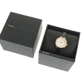 Marc Jacobs Sally White Dial Black Leather Strap Watch for Women - MBM1352 Authentic Buy Shop Now