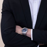 Breitling Chronomat B01 42mm Blue Dial Silver Steel Strap Watch for Men - AB0134101C1A1 Authentic Buy Shop Now