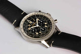 Breitling Navitimer Ref. 806 1959 Re-Edition Black Dial Brown Leather Strap Watch for Men - AB0910371B1X1 Authentic Buy Shop Now