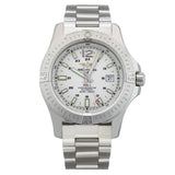 Breitling Colt Automatic Silver Dial Black Leather Mens Watch - A1738811/G791/173A Authentic Buy Shop Now