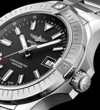 Breitling Avenger Automatic 43mm Black Dial Silver Steel Strap Watch for Men - A17318101B1A1 Authentic Buy Shop Now