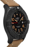 Breitling Avenger Automatic GMT 45 Black Dial Brown Nylon Strap Watch for Men - V32395101B1X1 Authentic Buy Shop Now