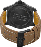 Breitling Avenger Automatic GMT 45 Black Dial Brown Nylon Strap Watch for Men - V32395101B1X1 Authentic Buy Shop Now