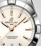 Breitling Chronomat 32 Diamonds White Dial Silver Steel Strap Watch for Women - A77310101A3A1 Authentic Buy Shop Now